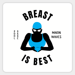 Womens Breaststroke Is Best Girls Swimming Gift Sticker